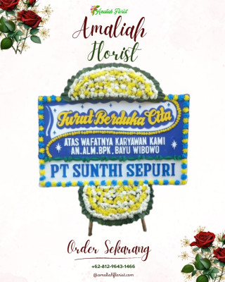 Papan Bunga Duka di Sukarame Baru
