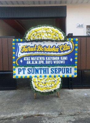 Papan Bunga Duka di Sukarame Baru