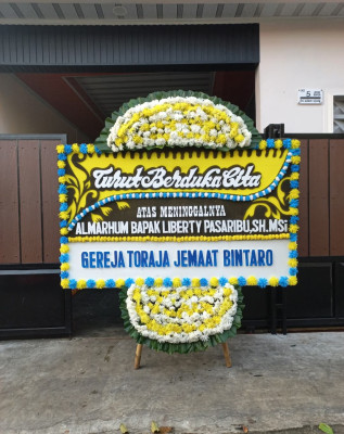 Papan Bunga Duka di Sukarame Baru